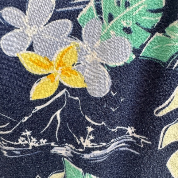 Picapino 3T Girls Floral Ruffle Short Sleeve Casual Tropical Island Dress - Picture 2 of 6